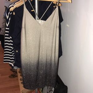 Silver Ombré Sparkle Dress
